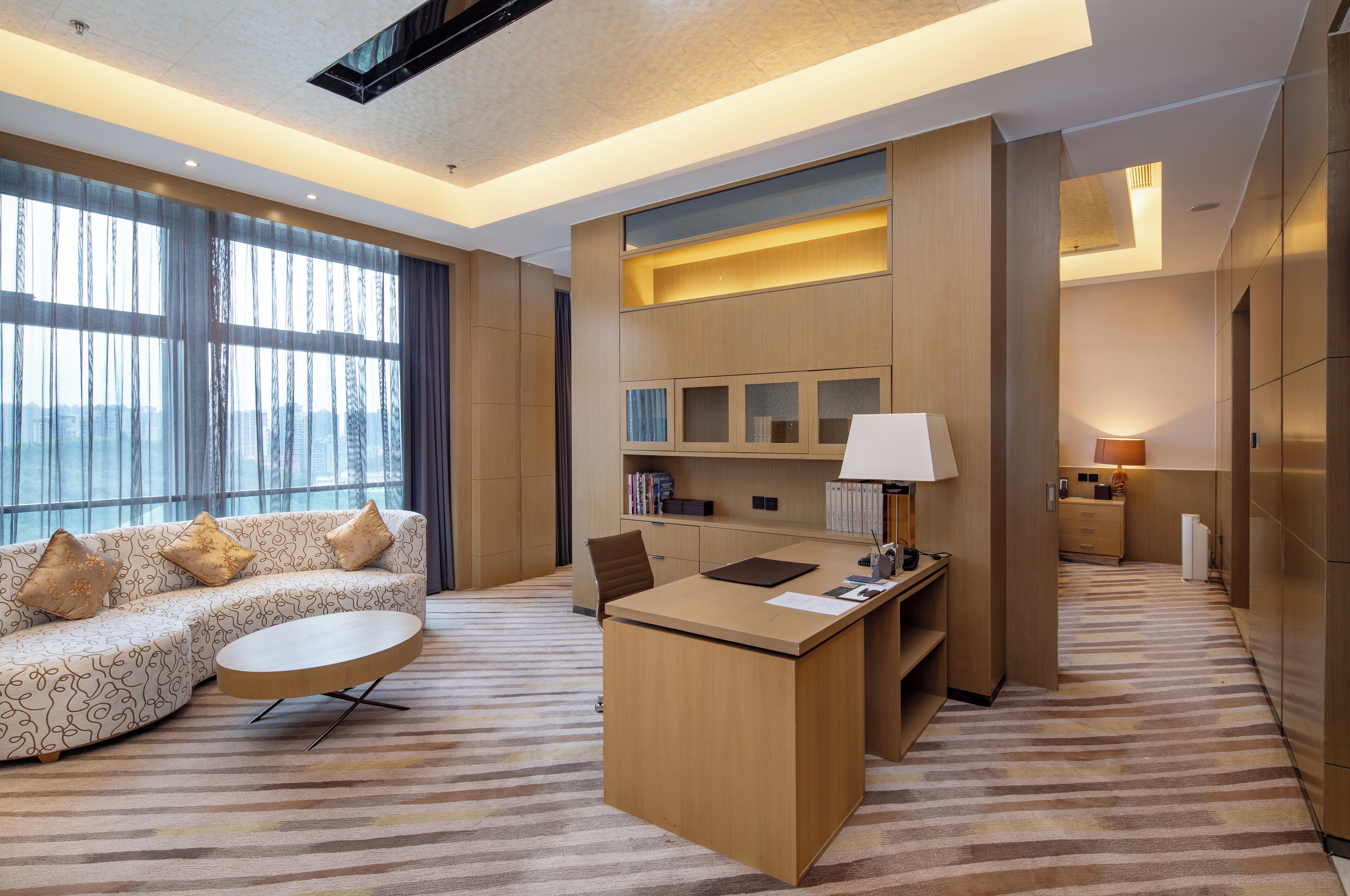 presidential suite, 1 king bed | living area | 37-inch tv with satellite channels