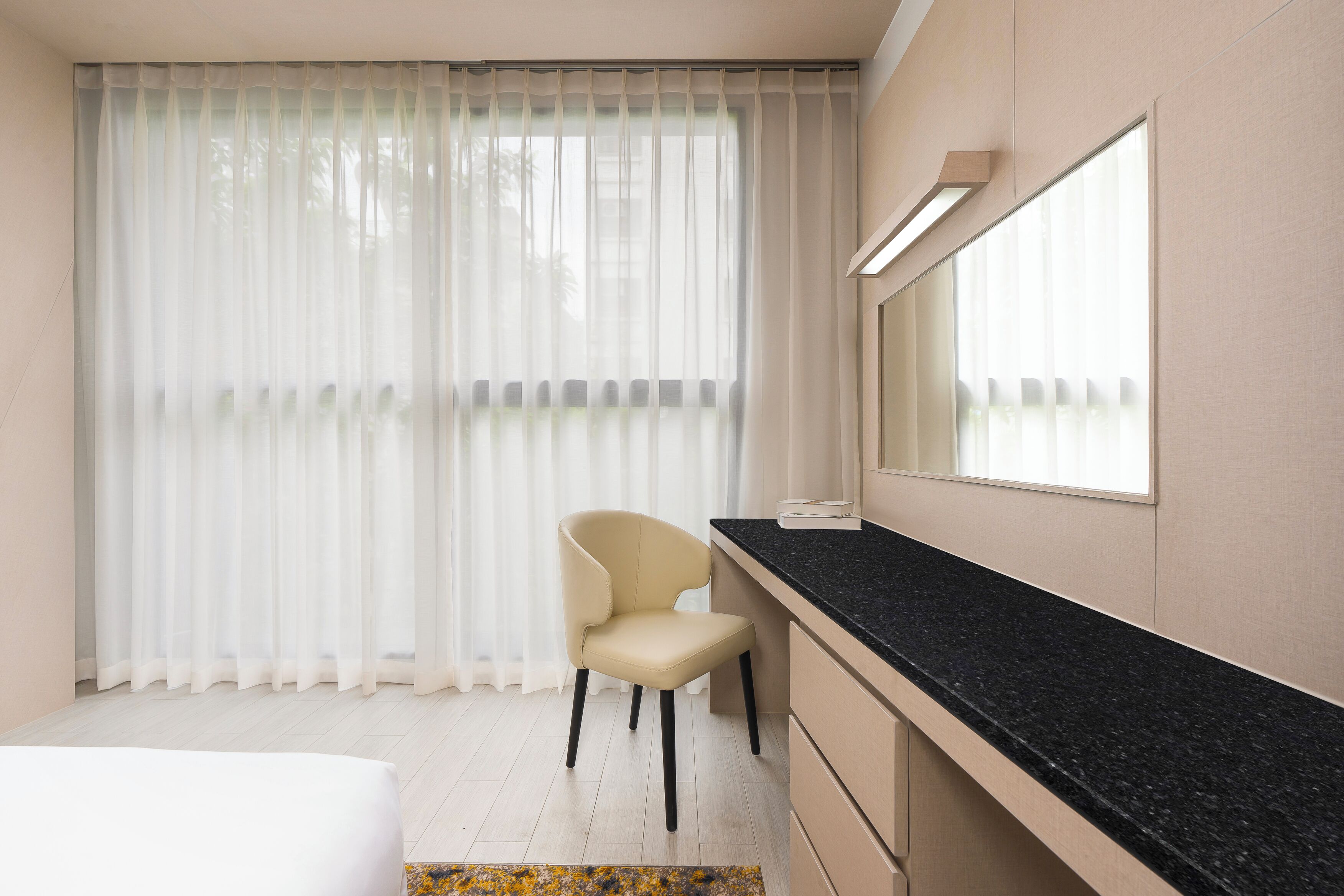 suite, 1 king bed with sofa bed | living area | 55-inch lcd tv with cable channels, tv, ipod dock