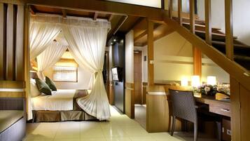 Two Bedrooms Family Suite | Premium bedding, minibar, in-room safe, desk