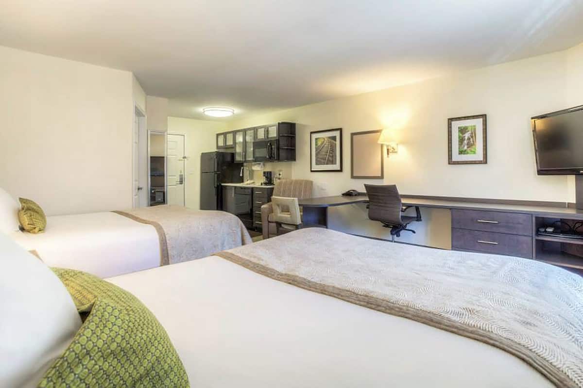 Studio Suite, 2 Queen Beds | 1 bedroom, premium bedding, in-room safe, desk