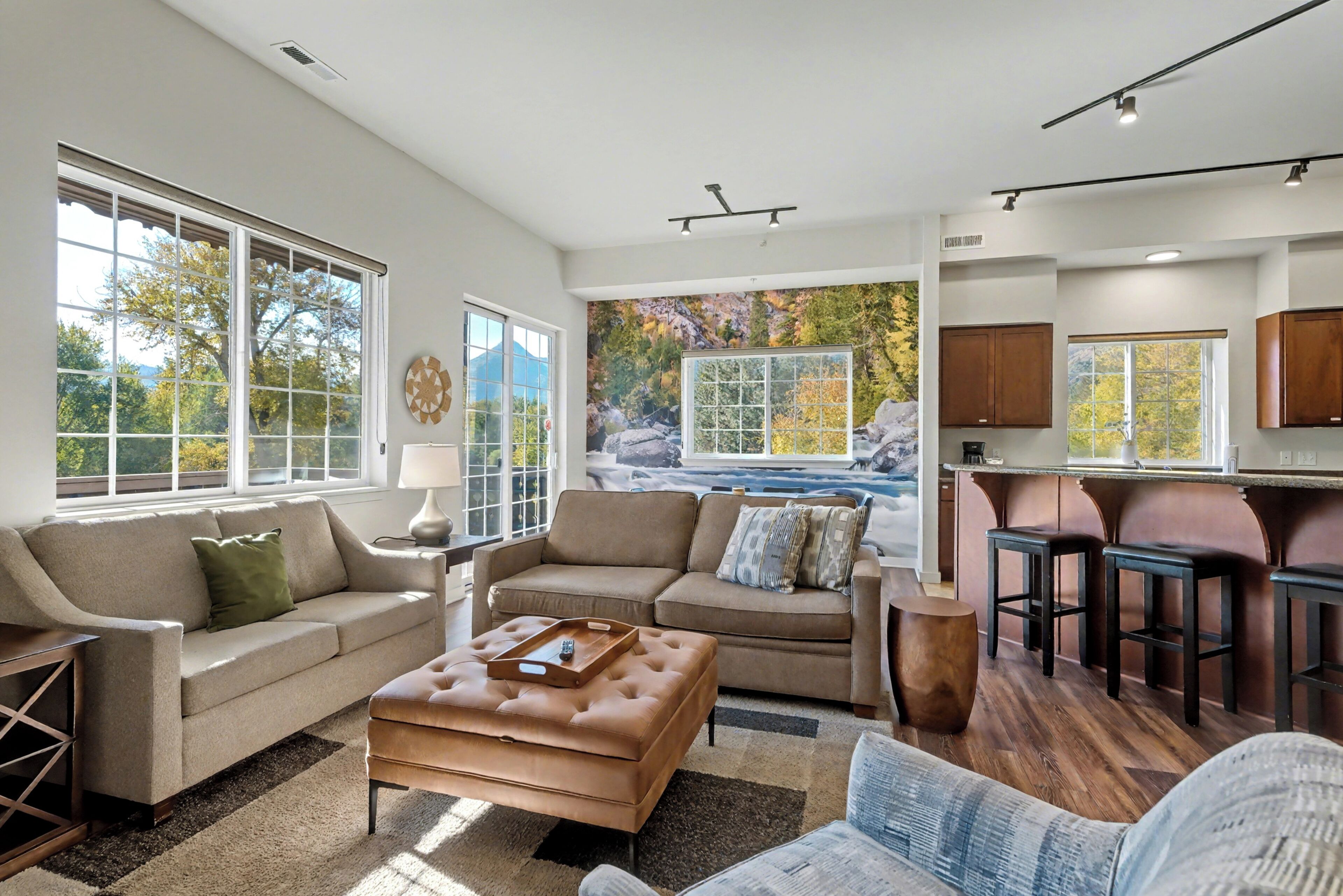 Wunderbar Condo Floors 3,4 & 5 - 2BR/2BA - Downtown - Meals Not Included | Living area | 50-inch flat-screen TV with digital channels, TV