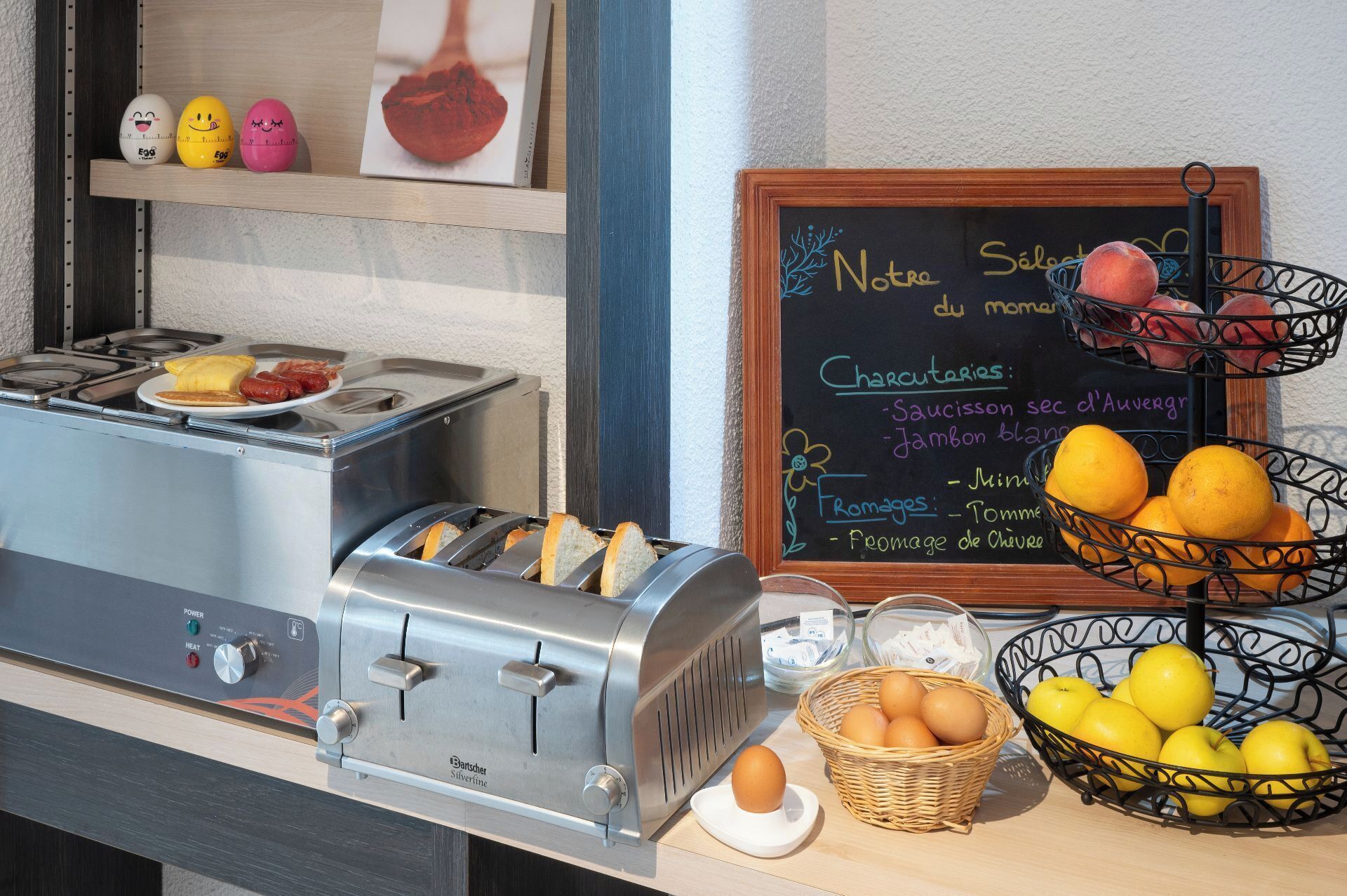 daily buffet breakfast (eur 14 per person)