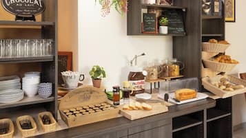Daily buffet breakfast (EUR 14 per person)