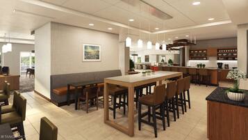 Free daily buffet breakfast