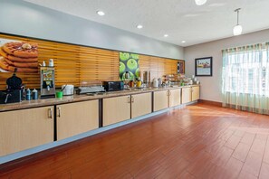 Free daily self-serve breakfast