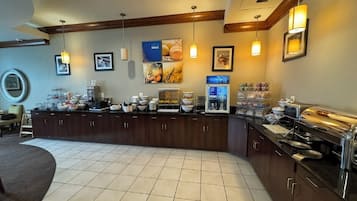 Free daily self-service breakfast