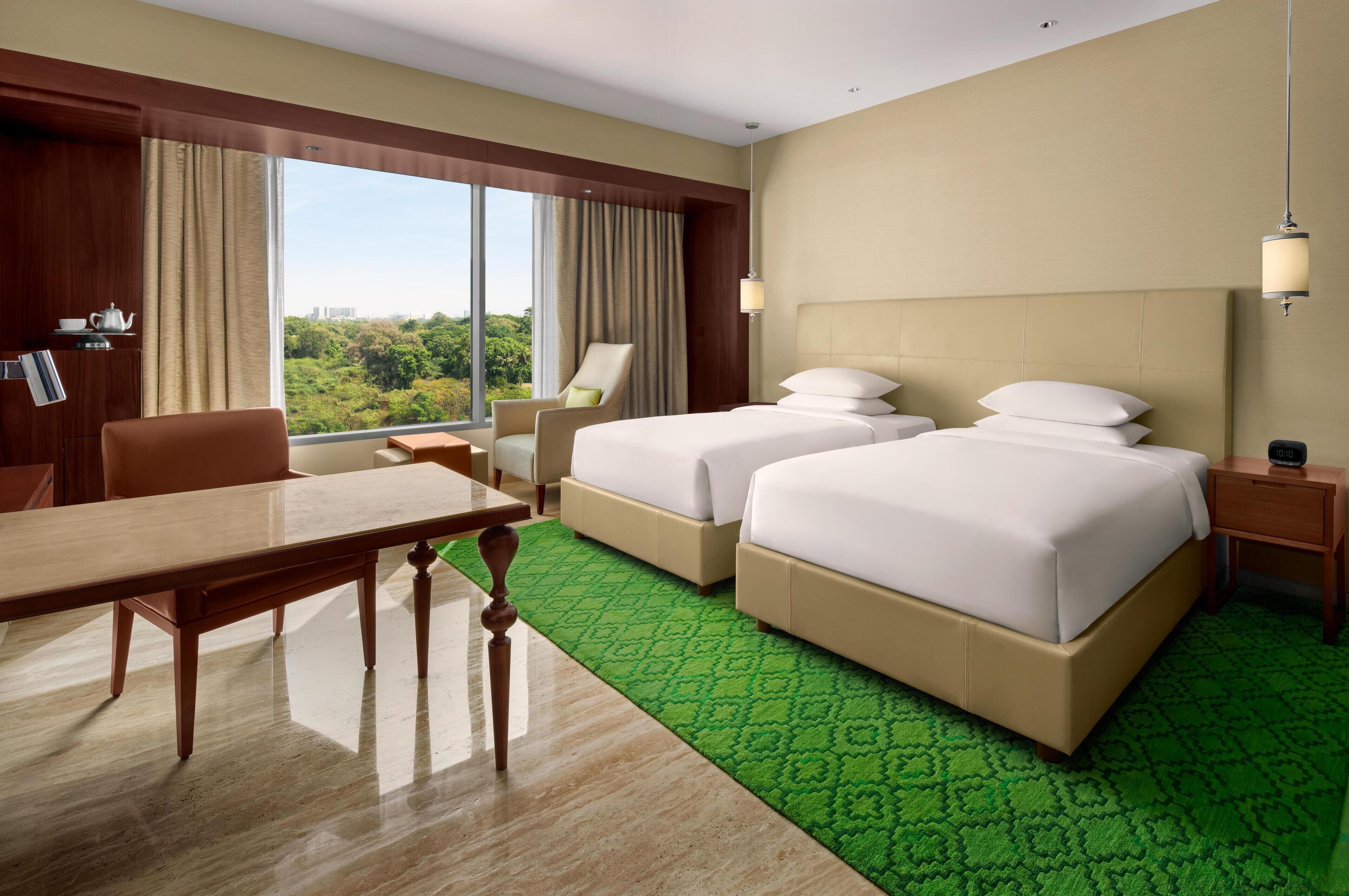 Room, 2 Single Beds, Park View | Premium bedding, minibar, in-room safe, desk