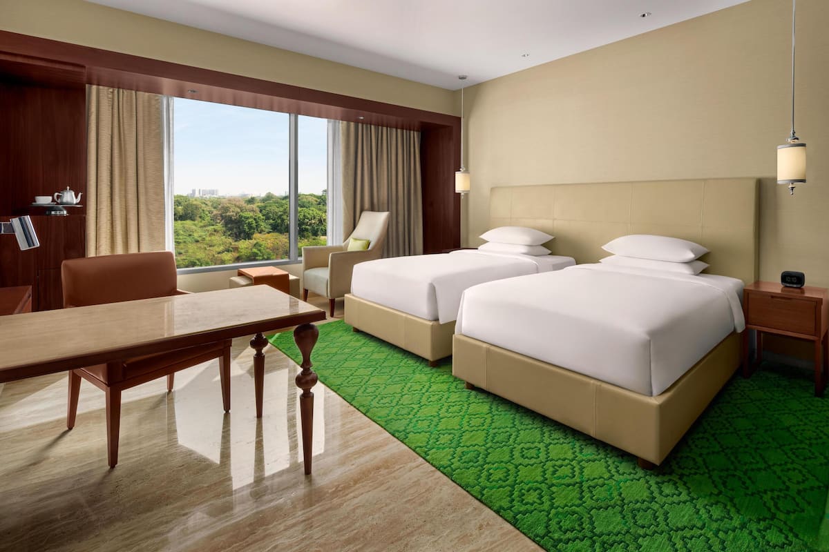 Room, 2 Single Beds, Park View | Premium bedding, minibar, in-room safe, desk