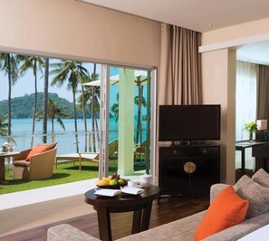 Zimmer, Terrasse, Meerblick (Grand Andaman) | Bettwäsche aus ägyptischer Baumwolle, Allergikerbettwaren