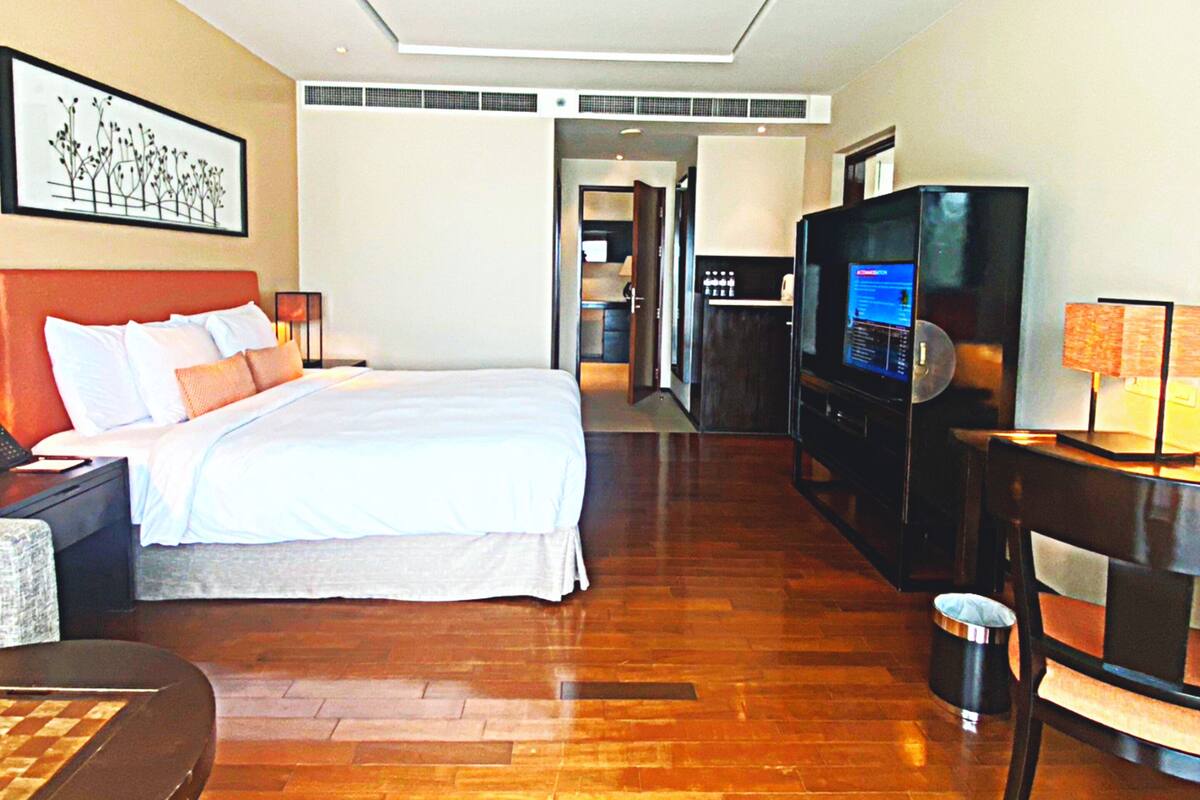 Suite, 1 habitación, vistas al mar (Panwa) | Sábanas de algodón egipcio y ropa de cama hipoalergénica