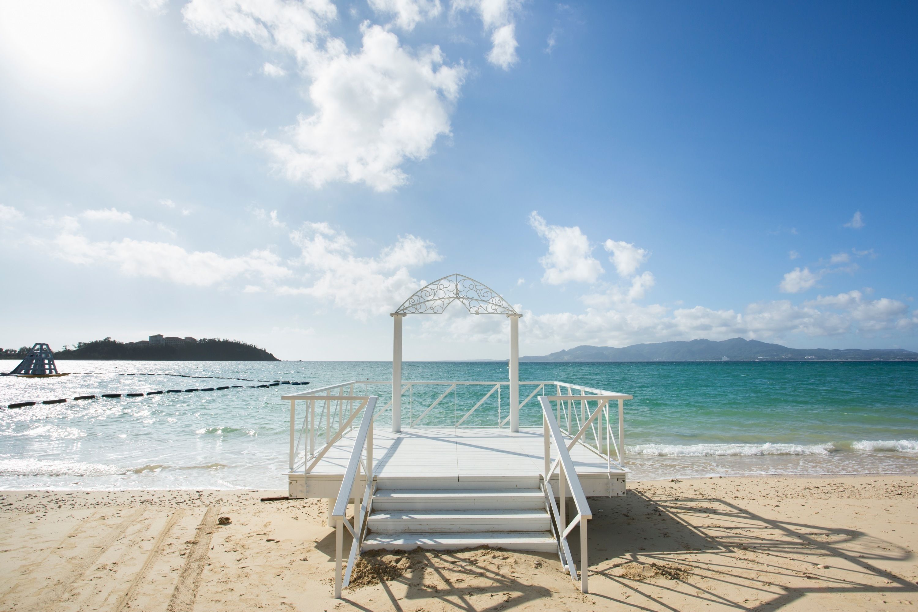 outdoor wedding area