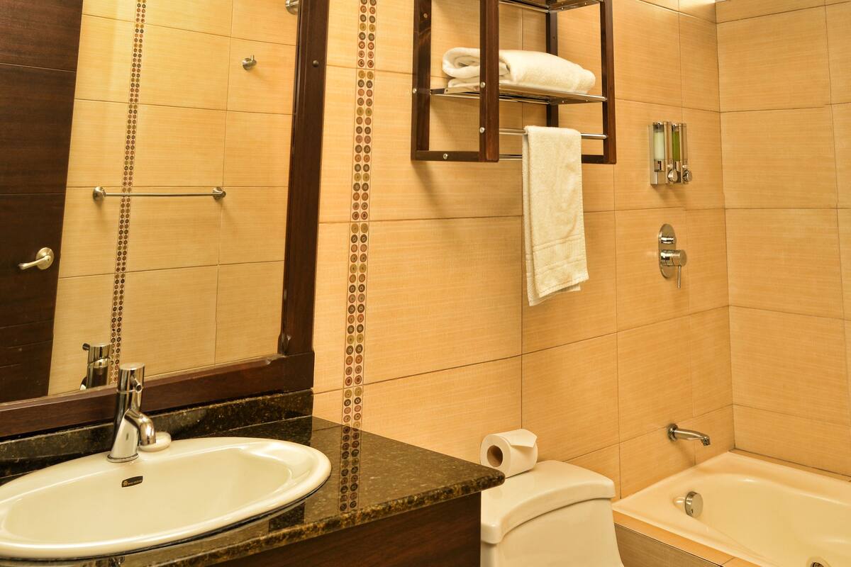 junior studio suite | premium bedding, in-room safe, desk, blackout curtains