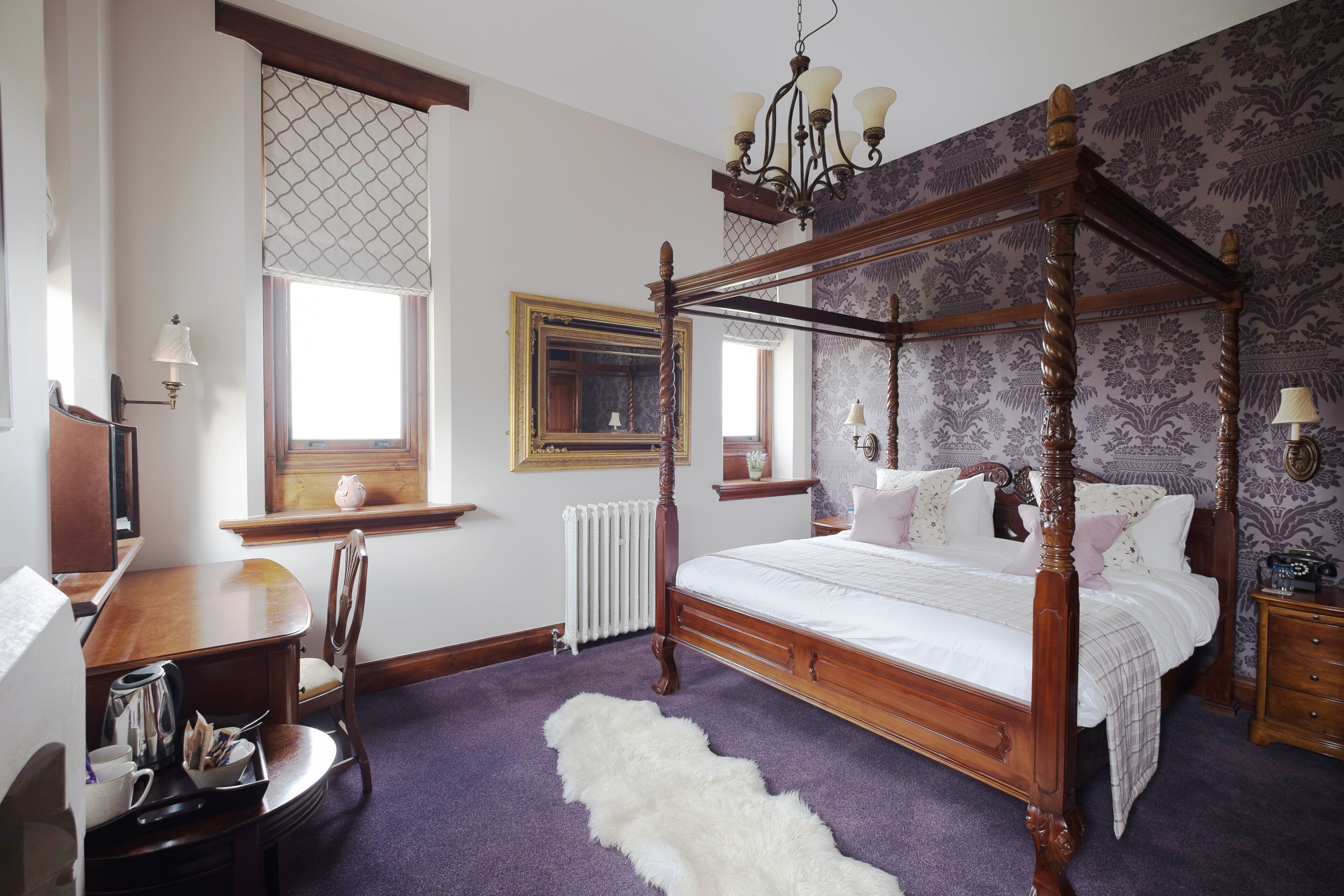 superior double with feature | premium bedding, in-room safe, desk, laptop workspace