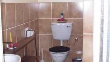 Chambre avec lits jumeaux | Salle de bain | Douche, douche à « effet pluie », articles de toilette gratuits