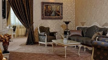 Classic Apartment, 1 Bedroom | Living area | 73-cm TV with satellite channels