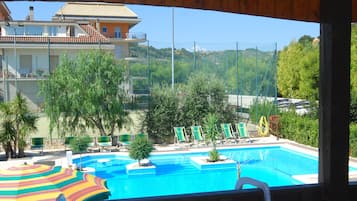 Doppia Comfort, vista piscina | Vista dalla camera