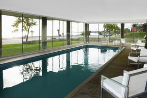 Indoor pool, seasonal outdoor pool