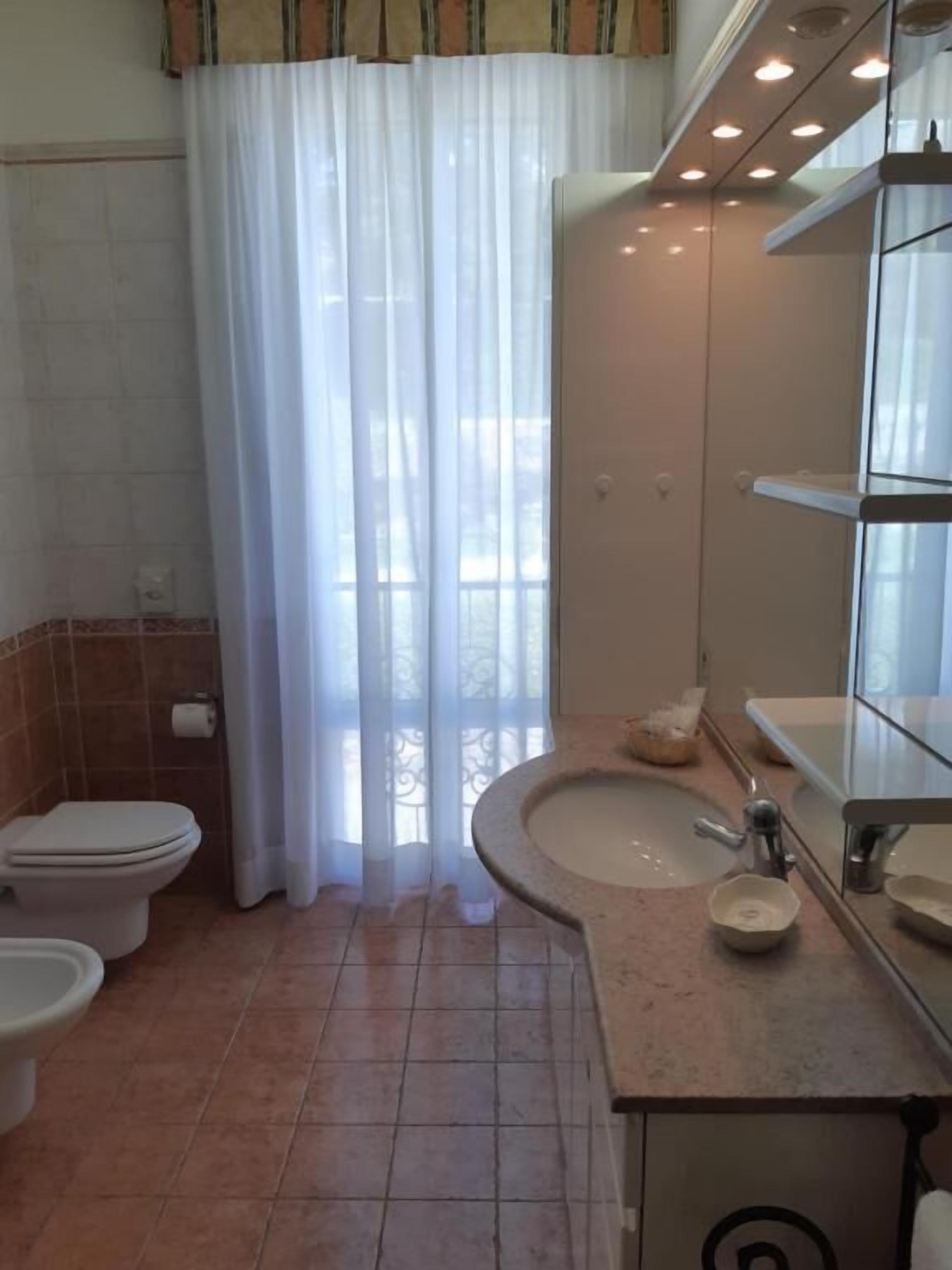 shower, free toiletries, hair dryer, bidet