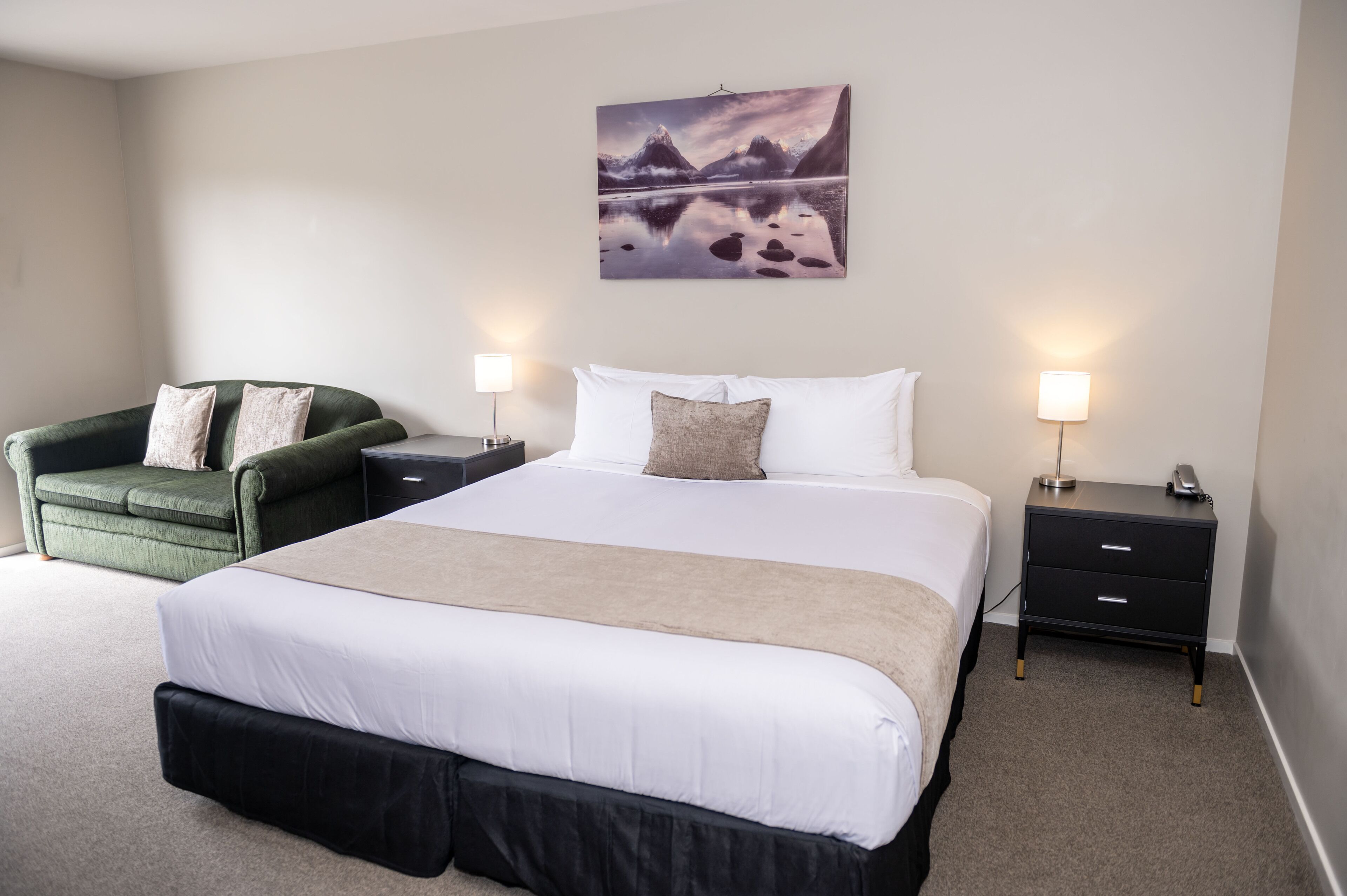 Premium bedding, pillow-top beds, individually furnished