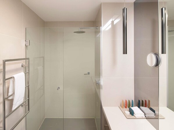 Shower, rainfall showerhead, designer toiletries, hair dryer - The Sebel Melbourne Kew (Kew)