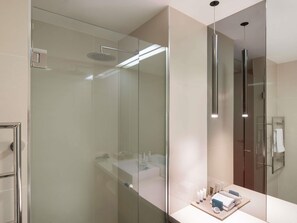 Shower, rainfall showerhead, designer toiletries, hair dryer - The Sebel Melbourne Kew (Kew)