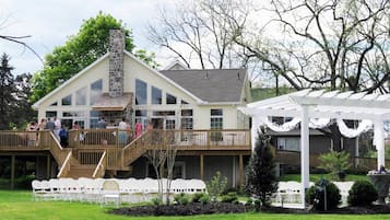 Outdoor wedding area