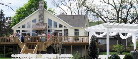 Outdoor wedding area