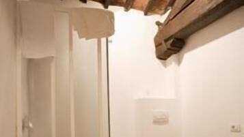 Shower, free toiletries, hair dryer, bidet