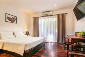 开间, 阳台 (Apsara Double) | 1 多间卧室、迷你吧、客房内保险箱、办公桌