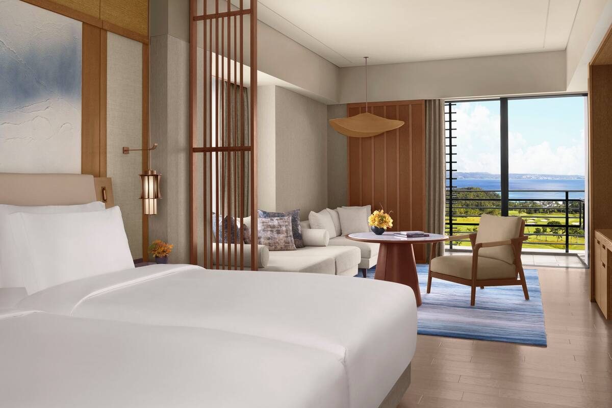 Phòng Premier, 2 giường đôi, ban công | 1 phòng ngủ, bộ đồ giường cao cấp, minibar, két bảo mật tại phòng