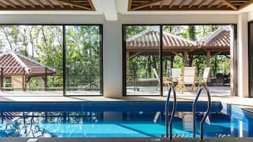 Indoor pool, seasonal outdoor pool