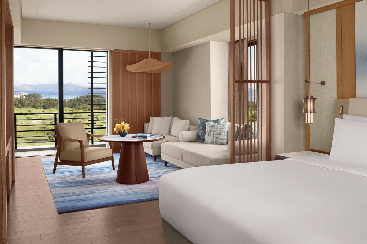 Phòng Premier, 1 giường cỡ king, góc | 1 phòng ngủ, bộ đồ giường cao cấp, minibar, két bảo mật tại phòng