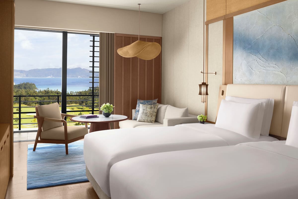 Deluxe Room, 2 Double Beds, Non Smoking, Ocean View (Balcony) | 1 bedroom, premium bedding, minibar, in-room safe