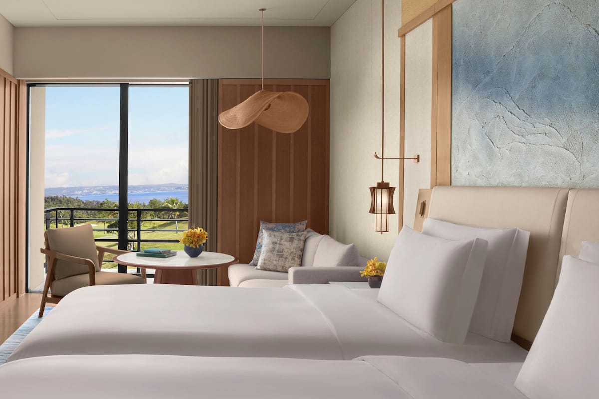 Deluxe Room, 2 Double Beds, Non Smoking, Ocean View (Balcony) | 1 bedroom, premium bedding, minibar, in-room safe