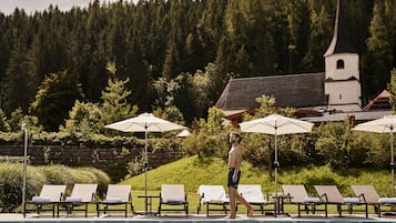 Indoor pool, outdoor pool, open 7:30 AM to 8:30 PM, pool umbrellas