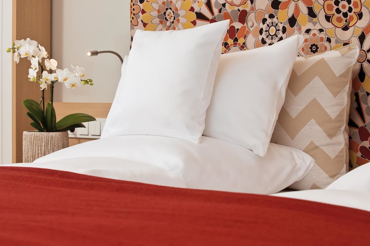 1 bedroom, hypo-allergenic bedding, down duvets, free minibar