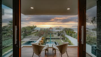 Three Bedroom Beachfront villa # 8 | Uitzicht vanuit accommodatie