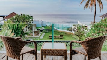 Three Bedroom Beachfront villa # 9 | Balcony view
