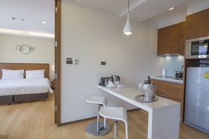 套房, 1 間臥室 | 私人小型廚房 | 電冰箱、咖啡機/沖茶器