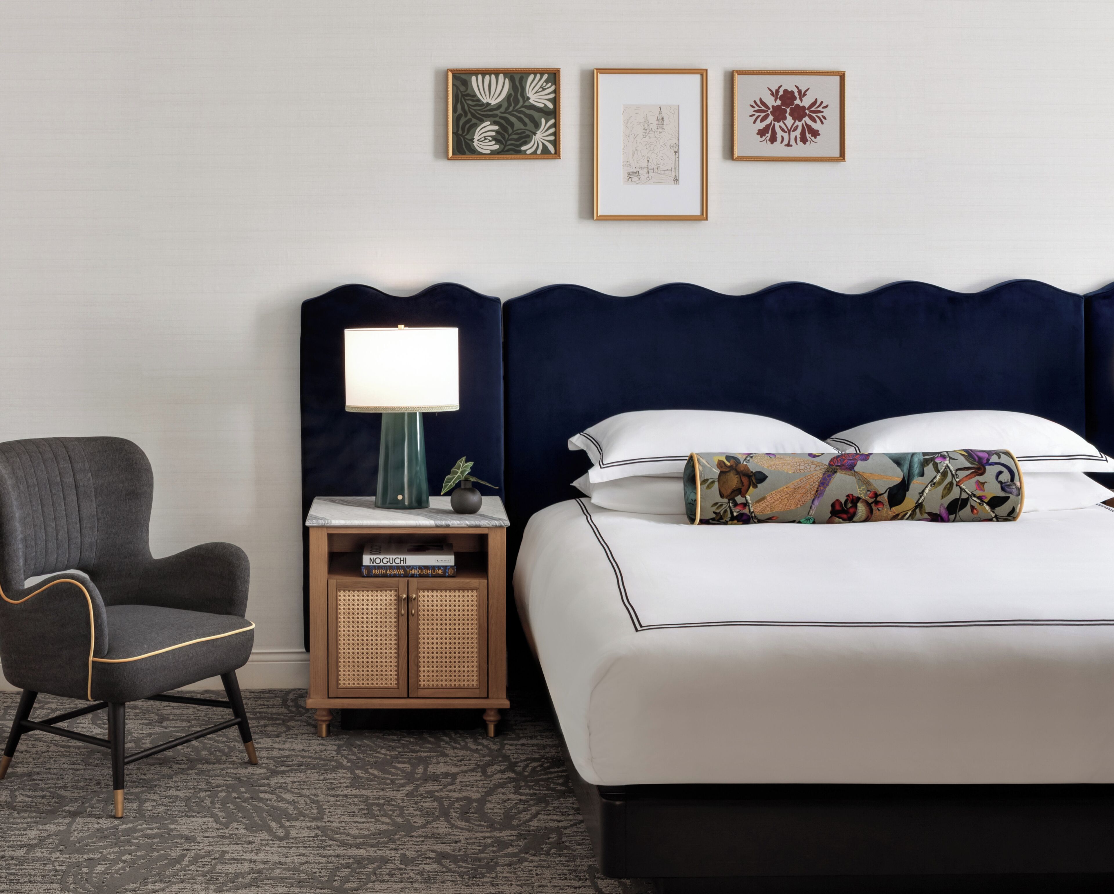 Frette Italian sheets, premium bedding, down comforters, in-room safe