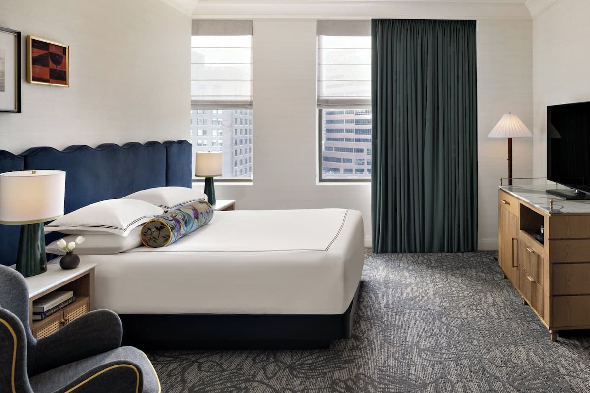 Frette Italian sheets, premium bedding, down duvets, minibar