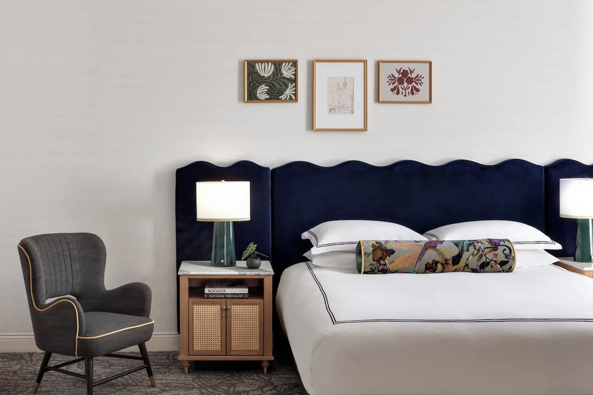 Frette Italian sheets, premium bedding, down duvets, minibar