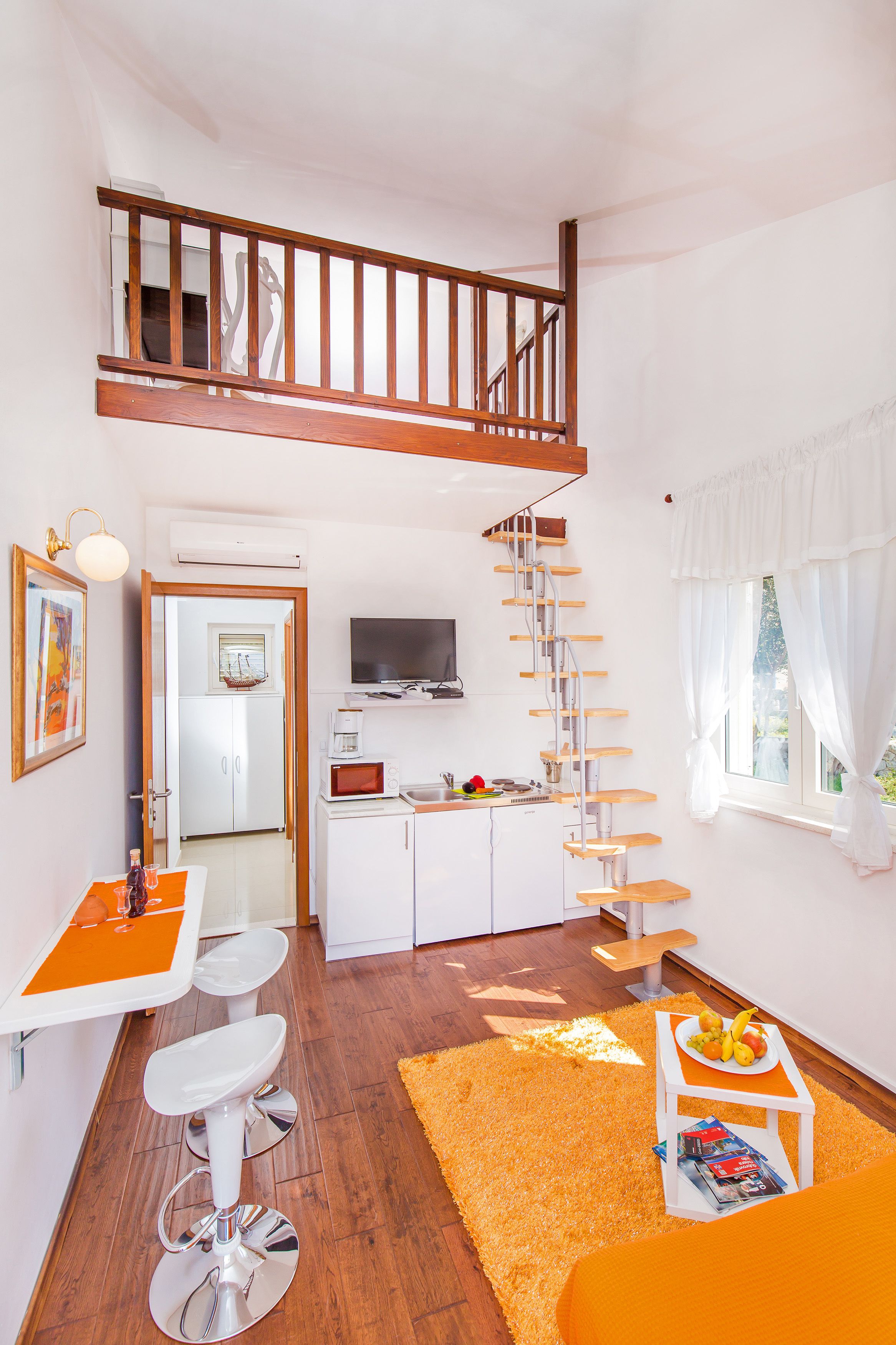 Design Gallery Apartment with Terrace, Sea View | Living area | TV, DVD player