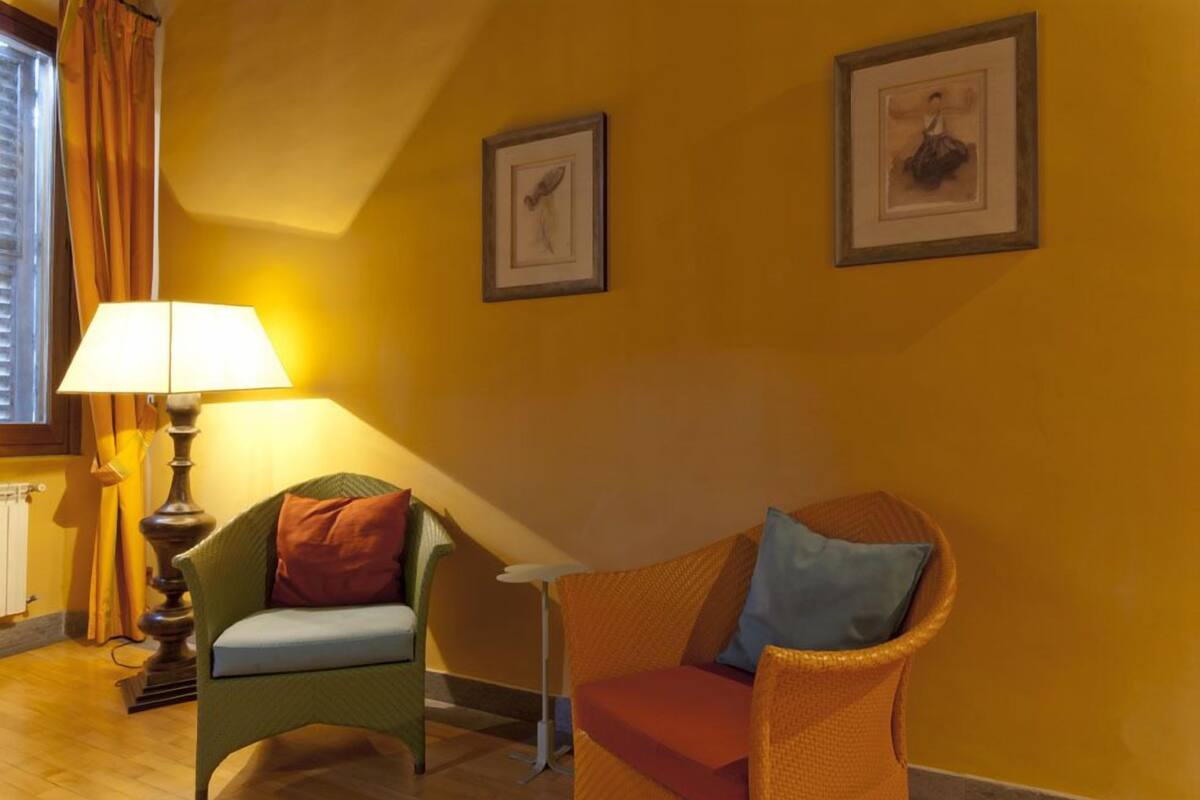 Penthouse (Via dei Serpenti) | Living area | TV