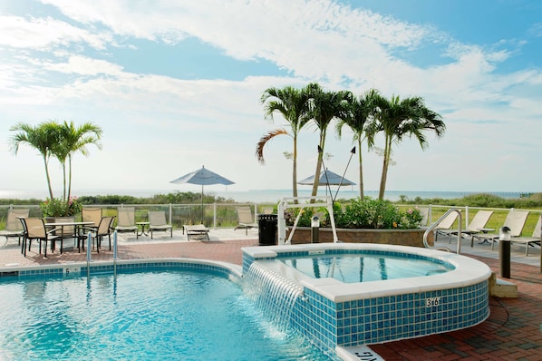 Indoor pool, seasonal outdoor pool