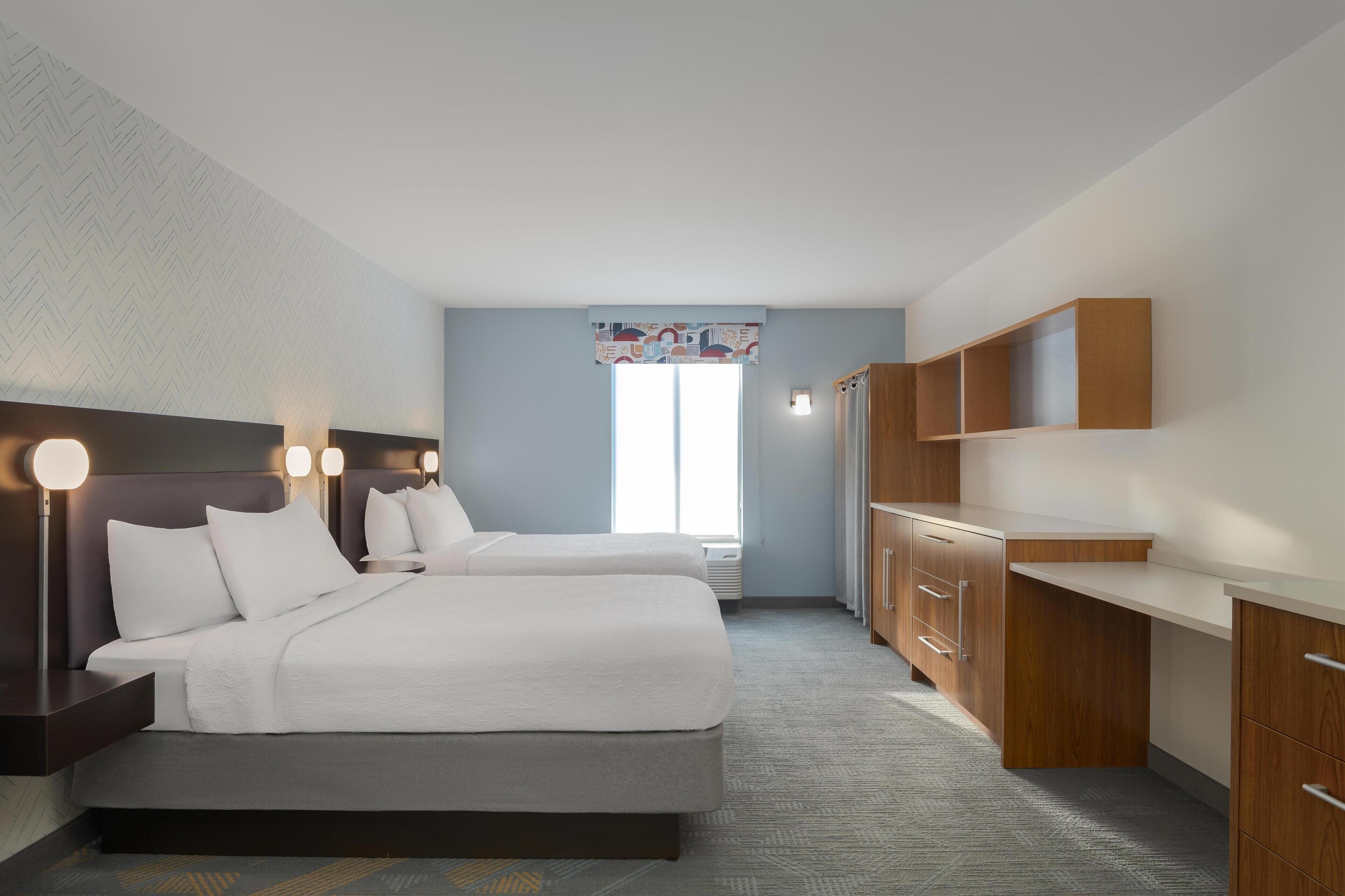 Studio, 2 Queen Beds, Non Smoking | In-room safe, soundproofing, free cots/infant beds, rollaway beds