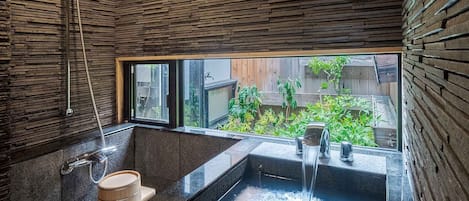 Traditional House, 3 Bedrooms, Kitchen, Garden View | Bathroom | Separate bathtub and shower, deep-soaking bathtub, free toiletries