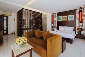 Literie de qualité supérieure, surmatelas, minibar