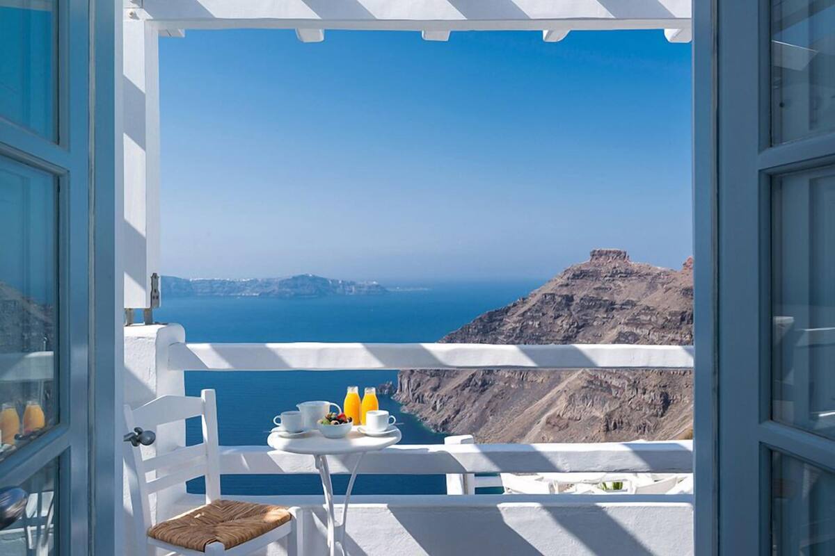 Irida Nest with Caldera View | View from room