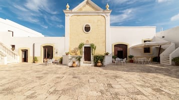 Outdoor wedding area